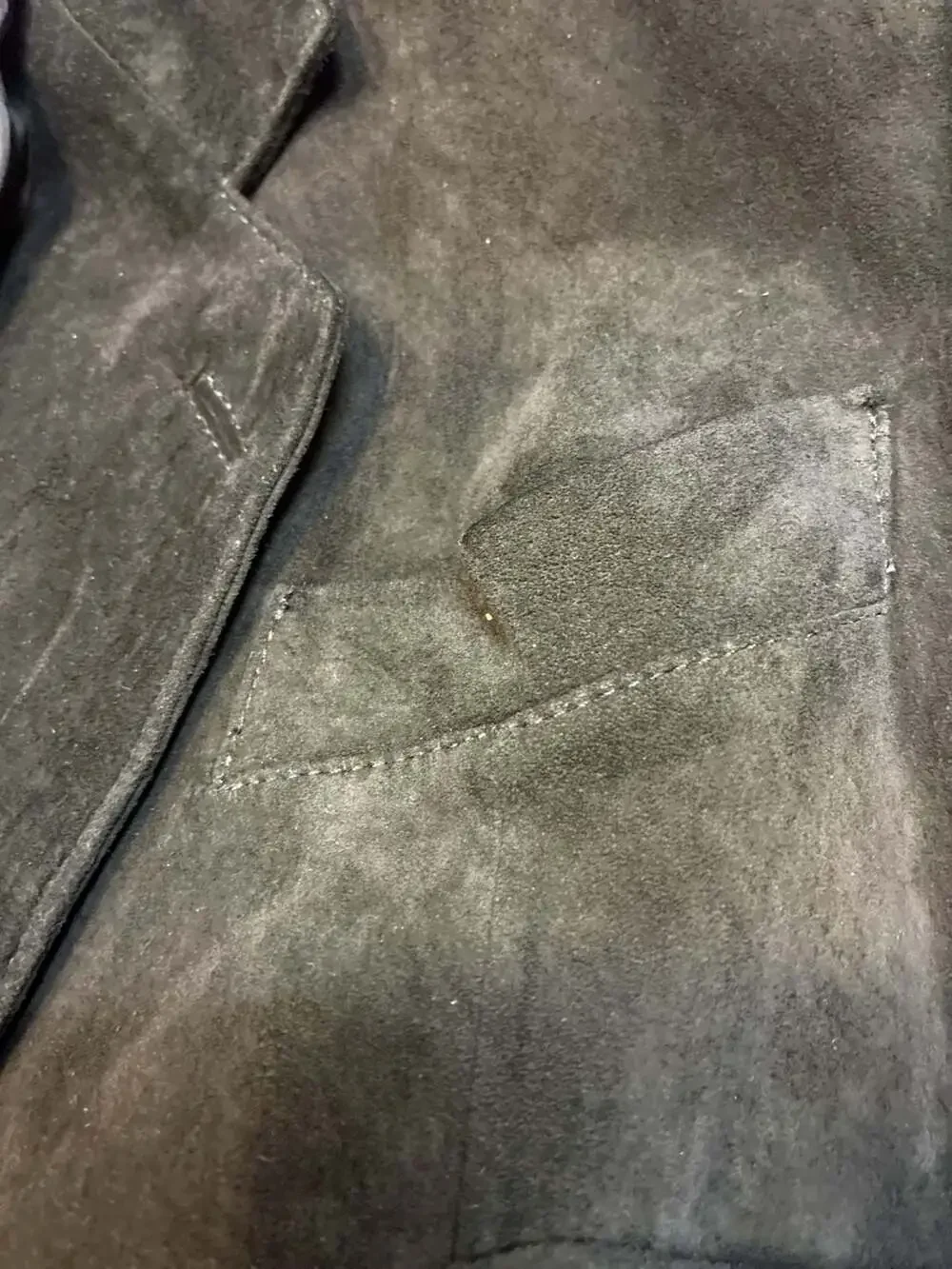 Michael Hoban North Beach Vintage Black Suede Leather Blazer Jacket Size 40